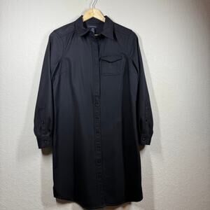 Women's Lands'‎ End 100% Wool Petite Shirtdress Size 6P